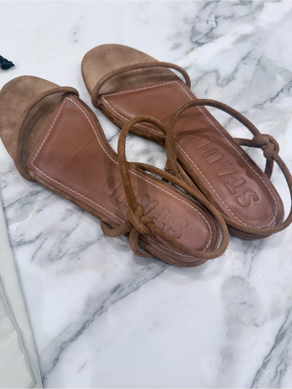 STAUD Laurel Sandal - Tan Suede - Picture 5 of 6